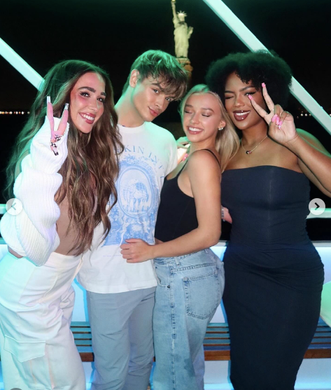 Austin Anderson with the cast of Next Gen NYC
